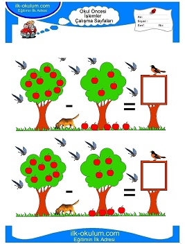 Çocuklar İçin toplam işlemi yaprak testleri 